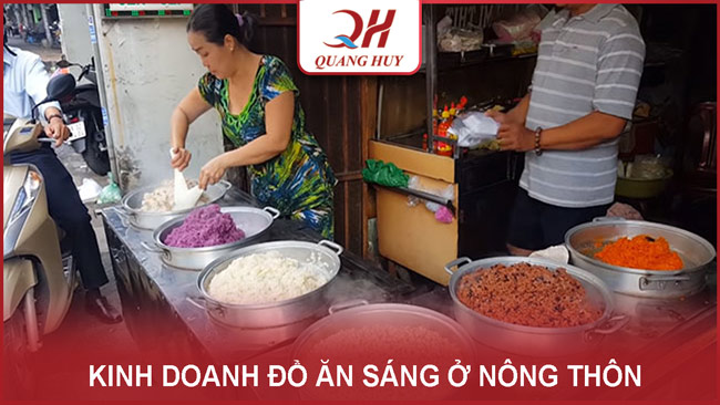 Ý tưởng kinh doanh đồ ăn sáng ở nông thôn hiệu quả - Nồi nấu phở Quang Huy