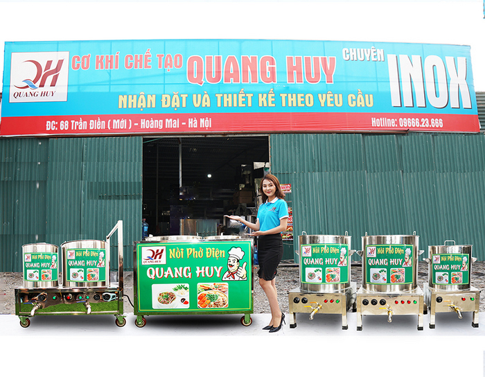Quang Huy chuyên gia công các loại nồi phở 