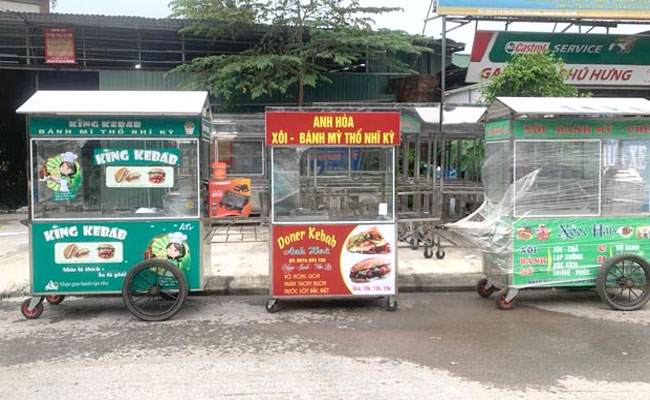 Xe bán hàng rong mới Quang Huy