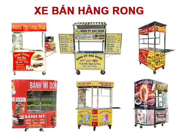 Mẫu xe bán hàng rong tại Quang Huy