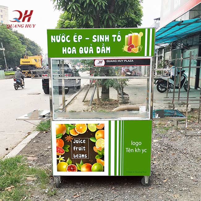 Xe bán nước ép trái cây Quang Huy