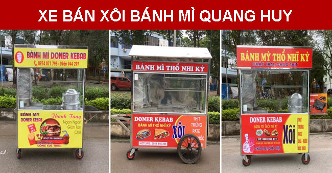 Xe bán xôi bánh mì Quang Huy