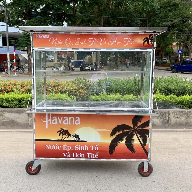 Xe nước ép sinh tố Havana decal cam