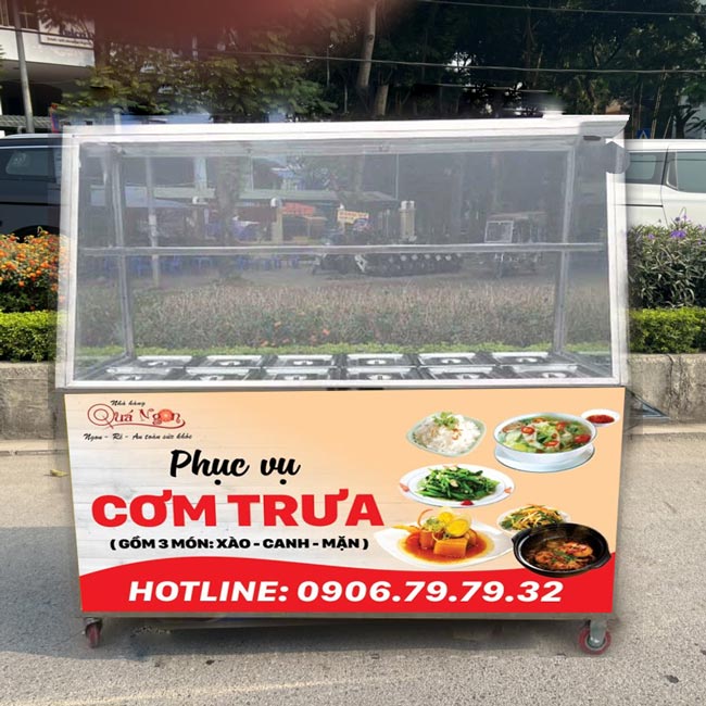 Mẫu tủ bán cơm 4 Quang Huy
