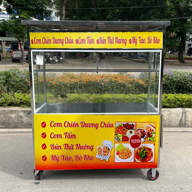 tủ bán cơm mẫu 1 Quang Huy