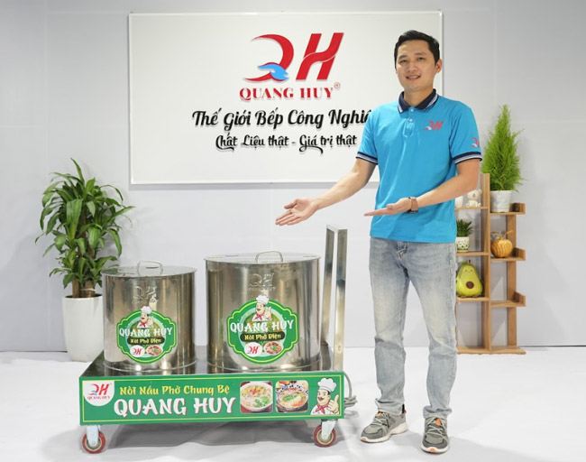 xe đẩy nồi phở